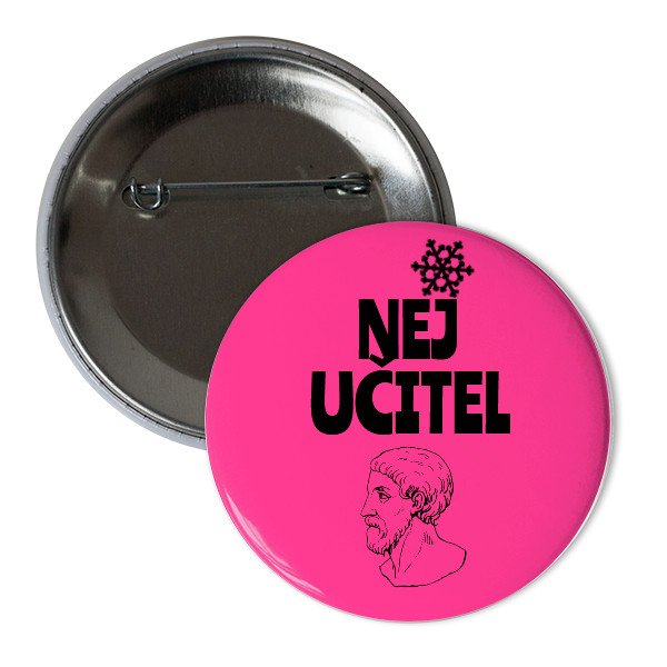 Odznáček  s potiskem Nej učitel